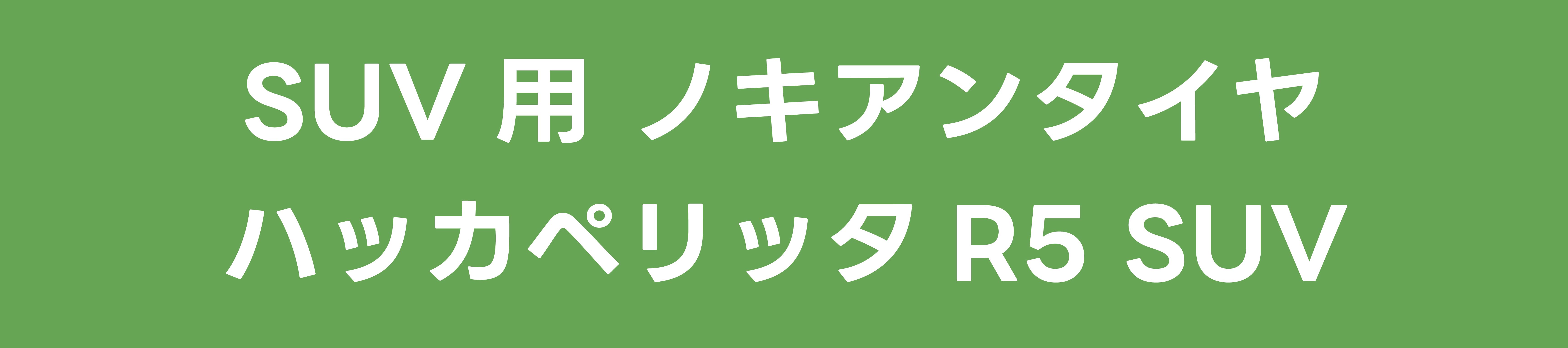 SUV用 ノキアンタイヤ ハッカペリッタR5 SUV