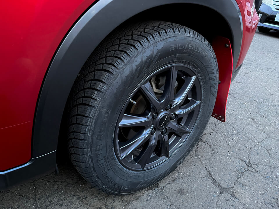 ノキアンタイヤ装着車両