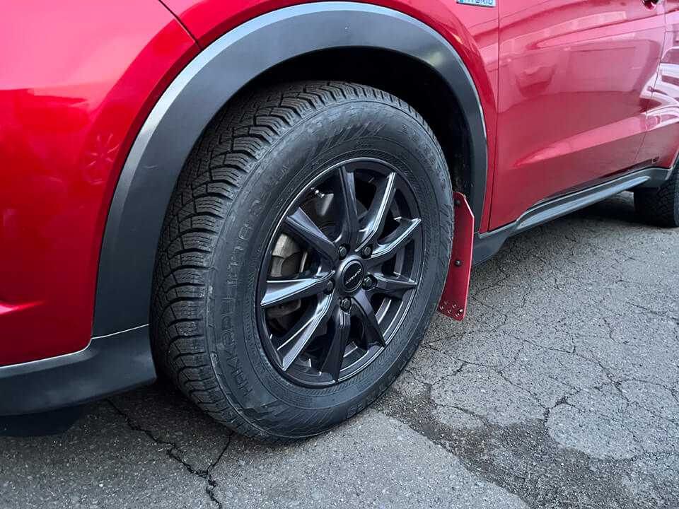 ノキアンタイヤ装着車両