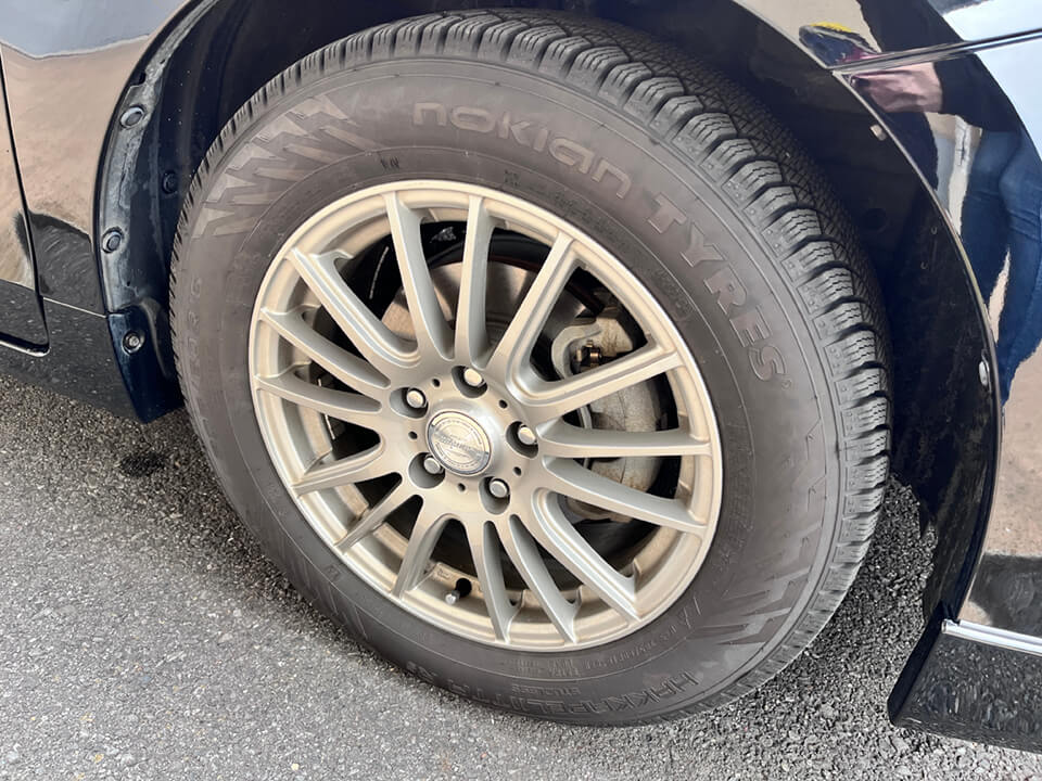 ノキアンタイヤ装着車両